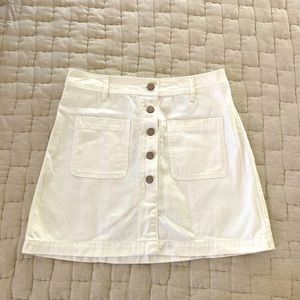 White Jean skirt